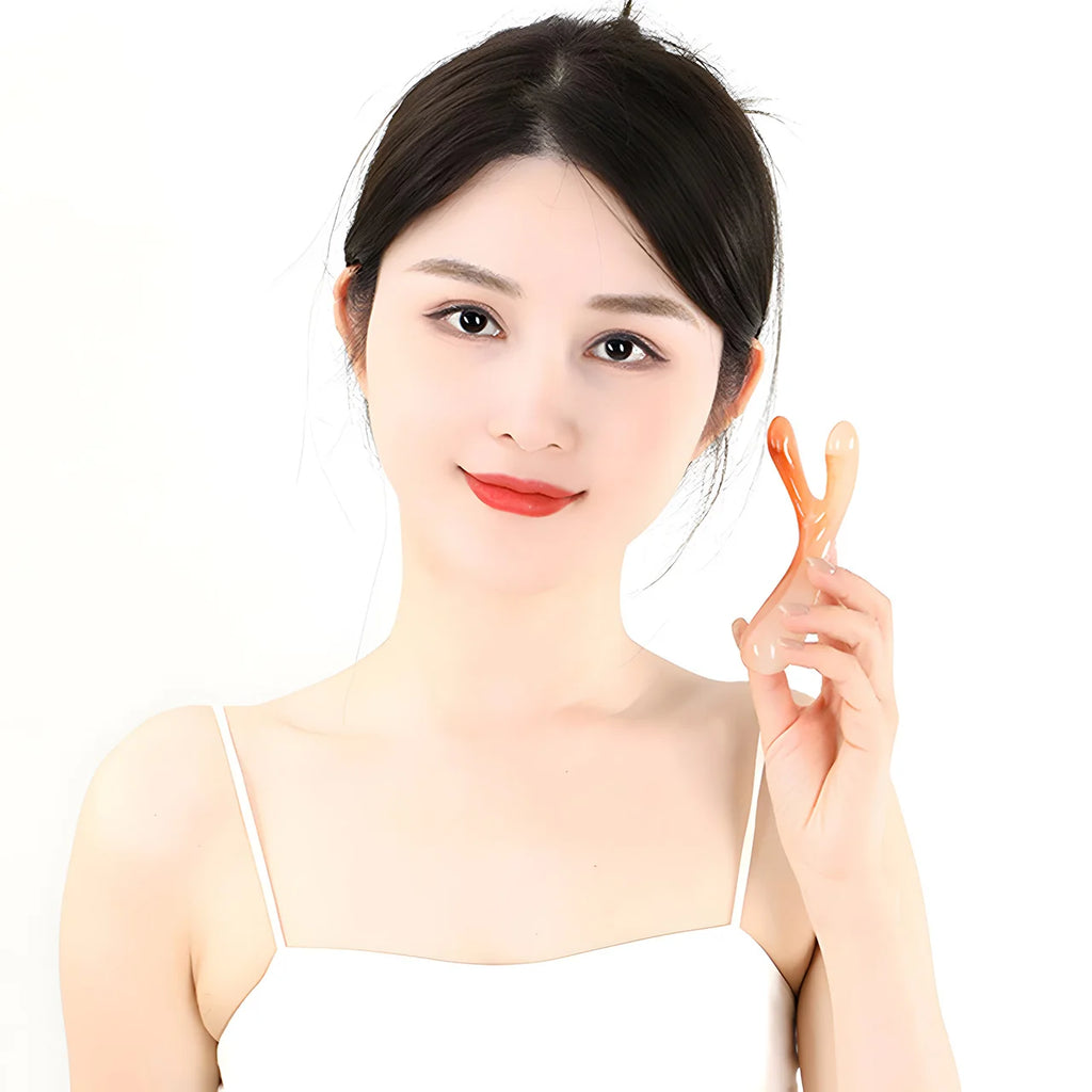 Y-Shape Resin Gua Sha Face Lifting & Nose Massager