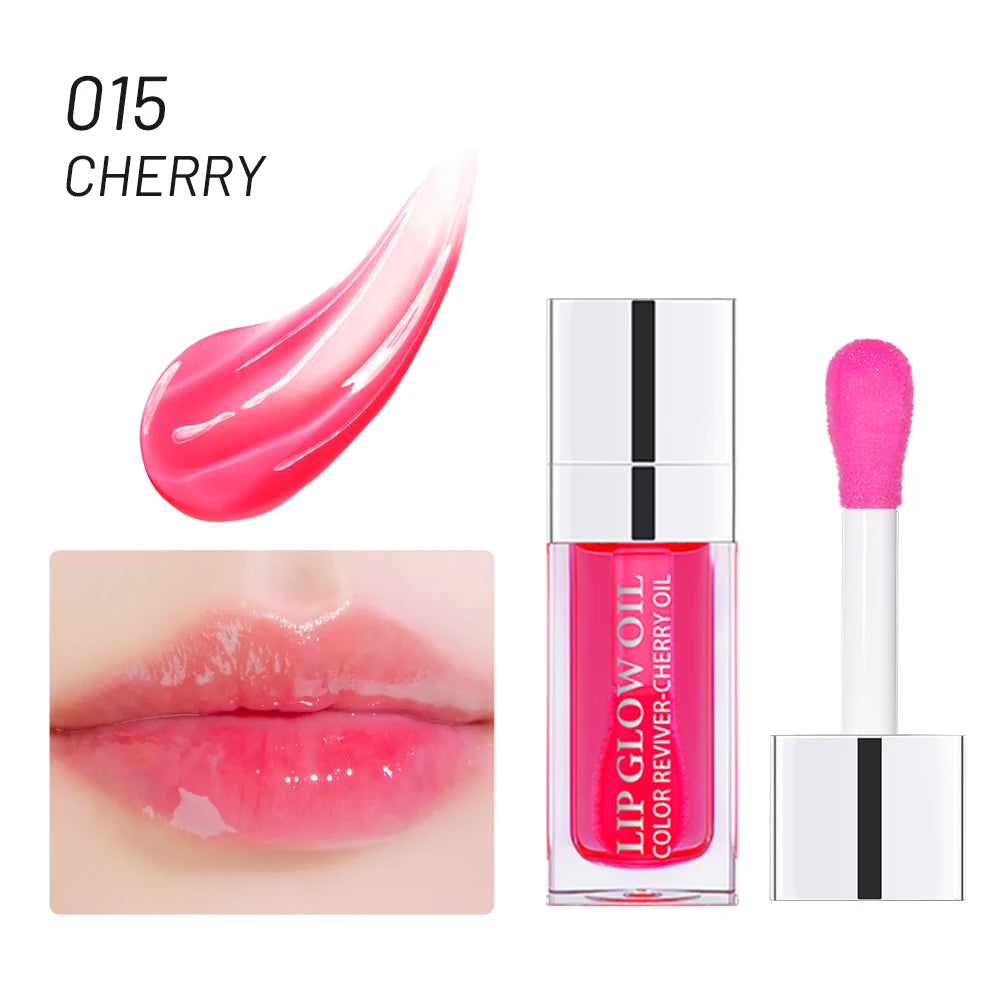Cherry Seed Oil Lip Glow Oil – Tinted Hydrating Lip Treatment