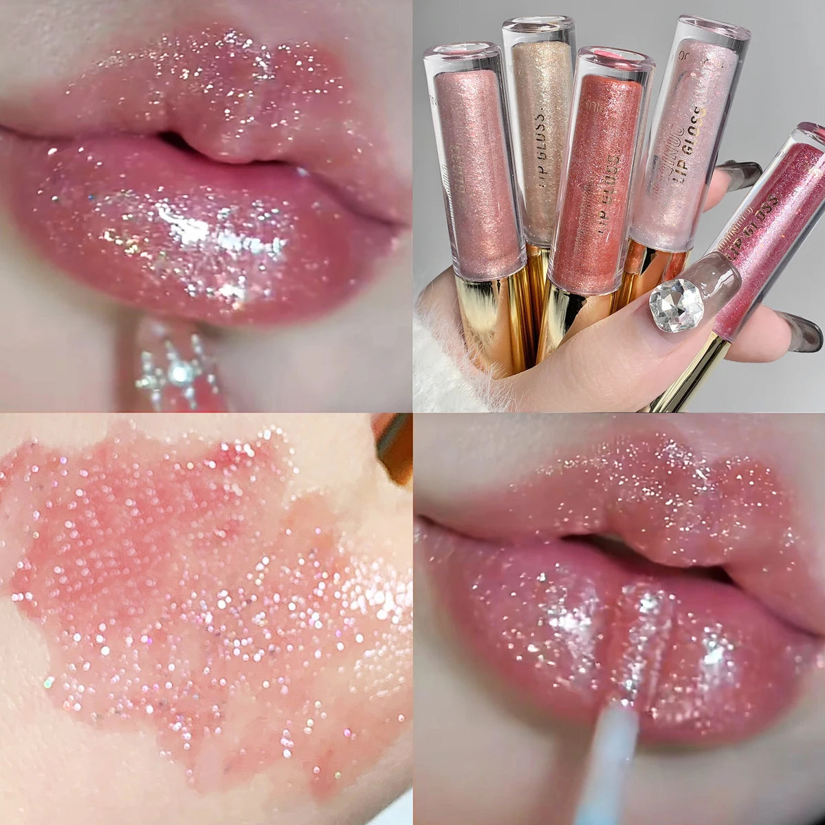 Plump & Sparkling Moisturizing Lip Gloss – 5 Shades
