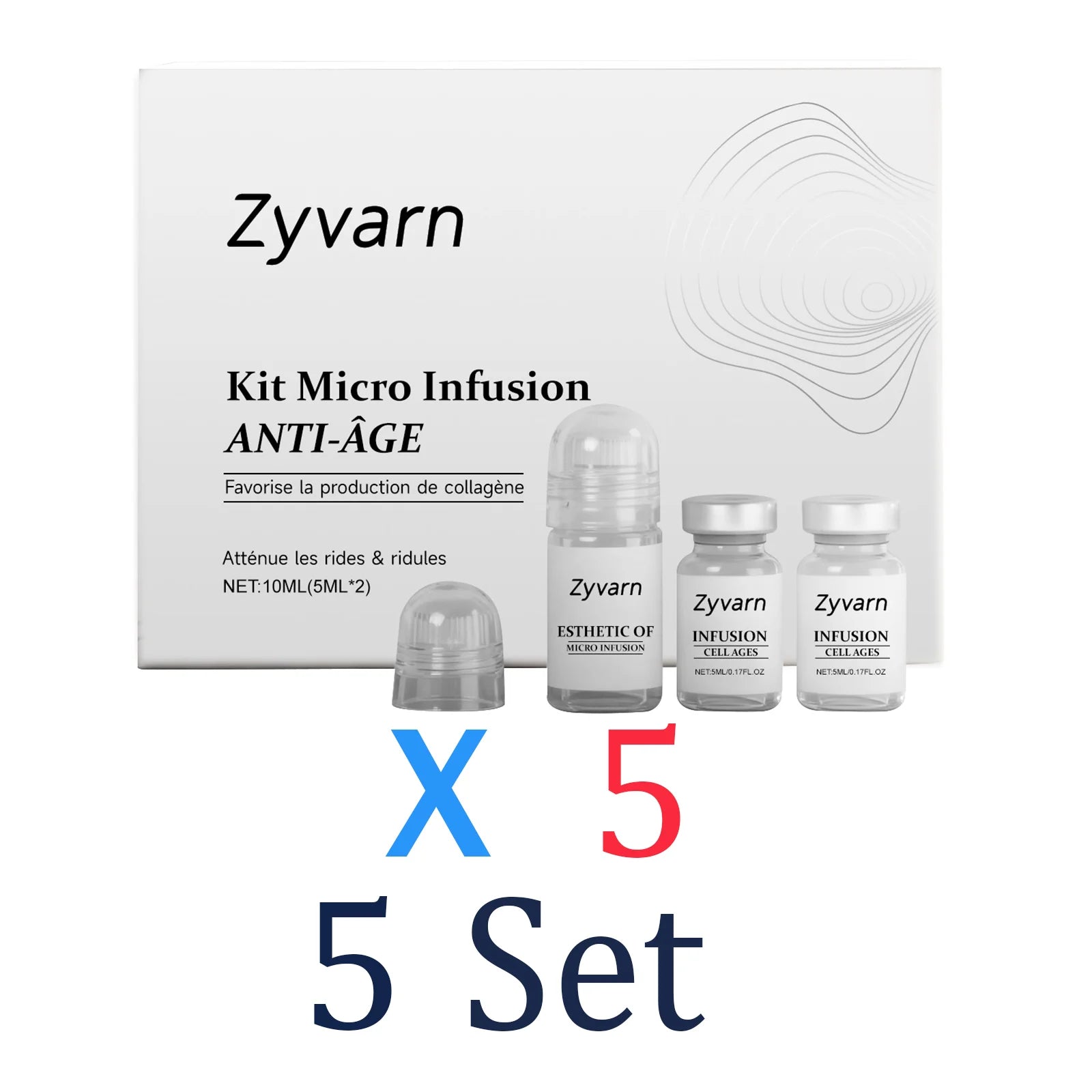 0.25mm Microneedle Collagen Serum Skincare Set