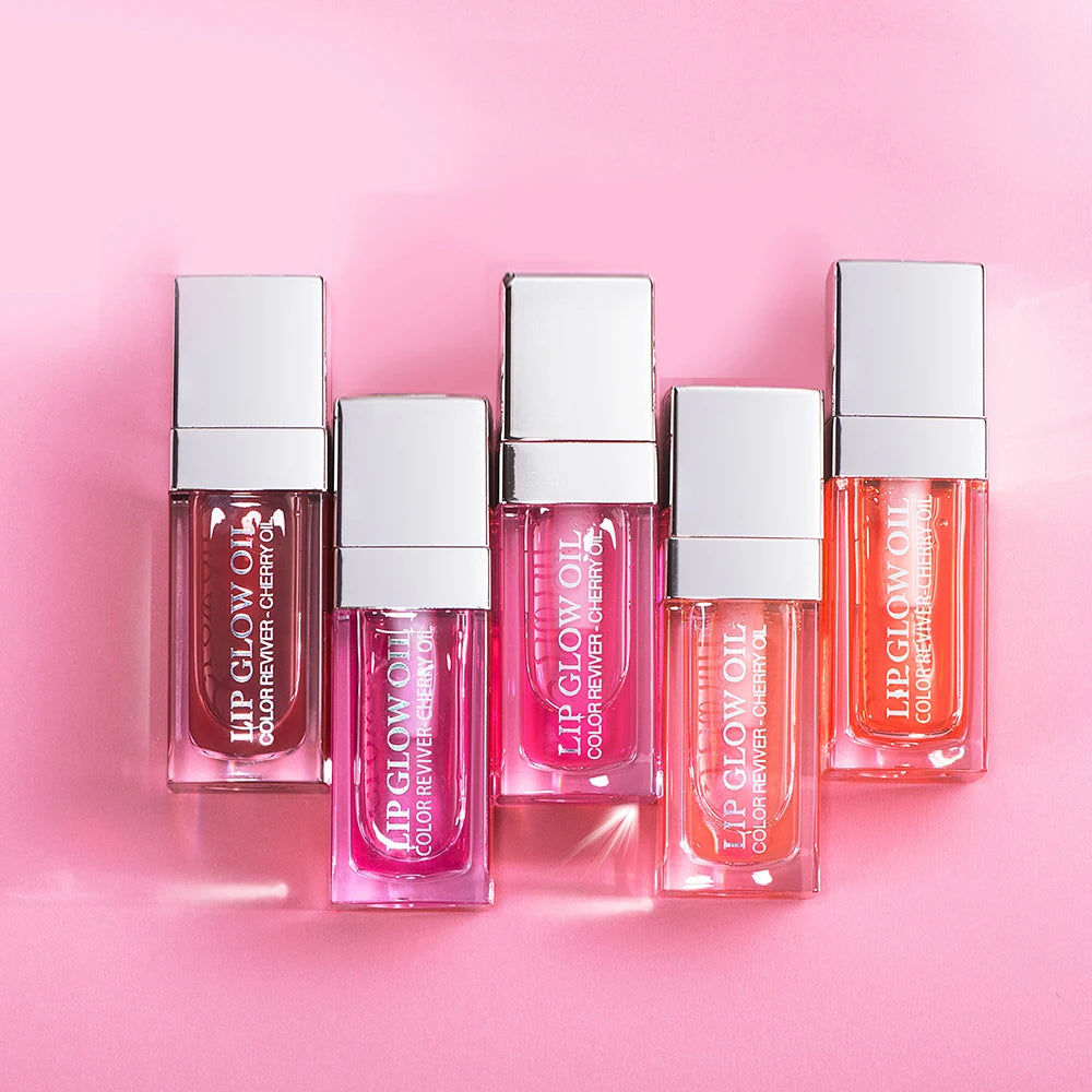 Cherry Seed Oil Lip Glow Oil – Tinted Hydrating Lip Treatment
