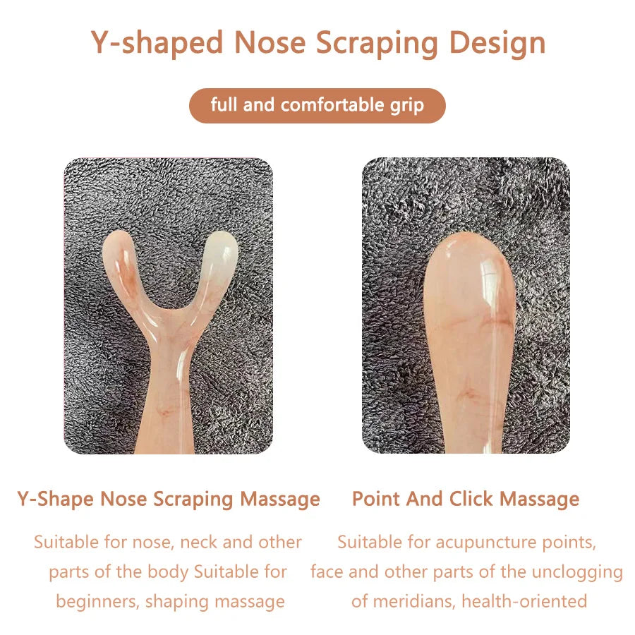 Y-Shape Resin Gua Sha Face Lifting & Nose Massager