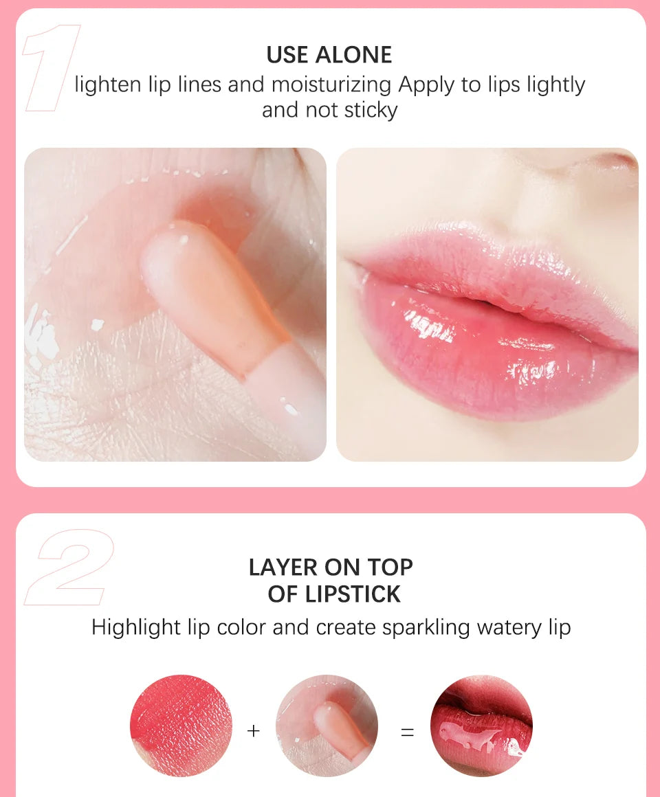 Cherry Seed Oil Lip Glow Oil – Tinted Hydrating Lip Treatment