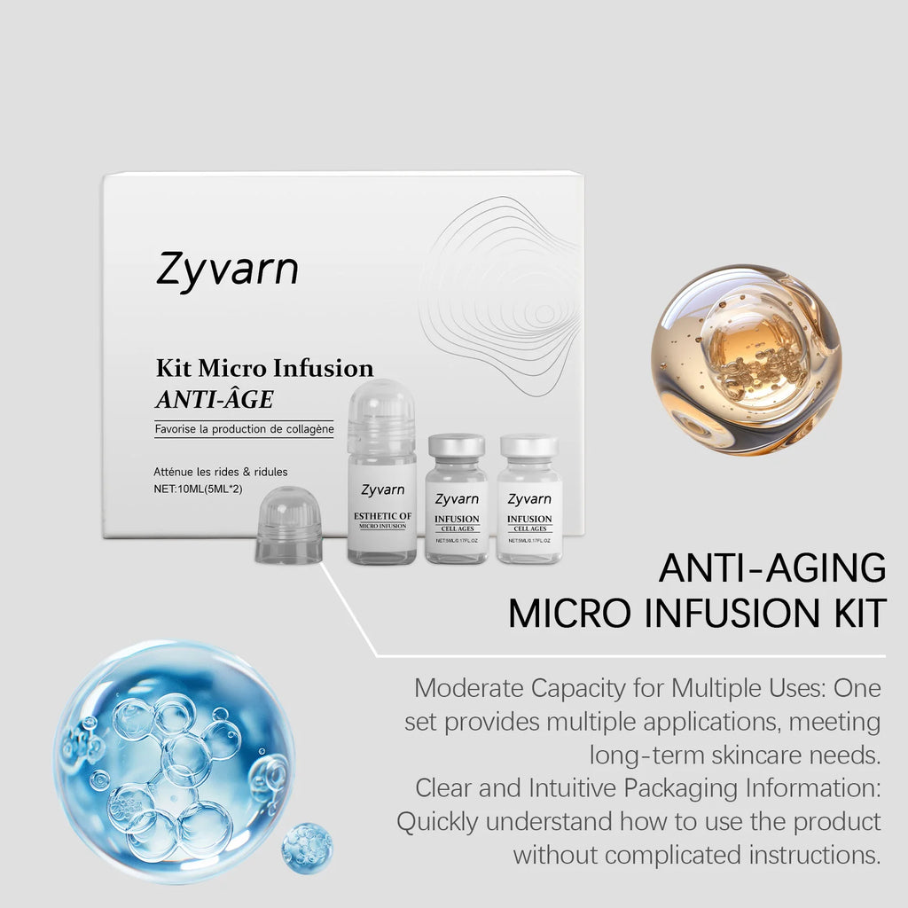 0.25mm Microneedle Collagen Serum Skincare Set
