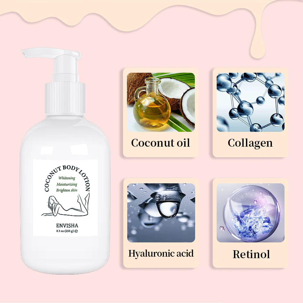Coconut Oil Whitening Body & Face Cream – 250g