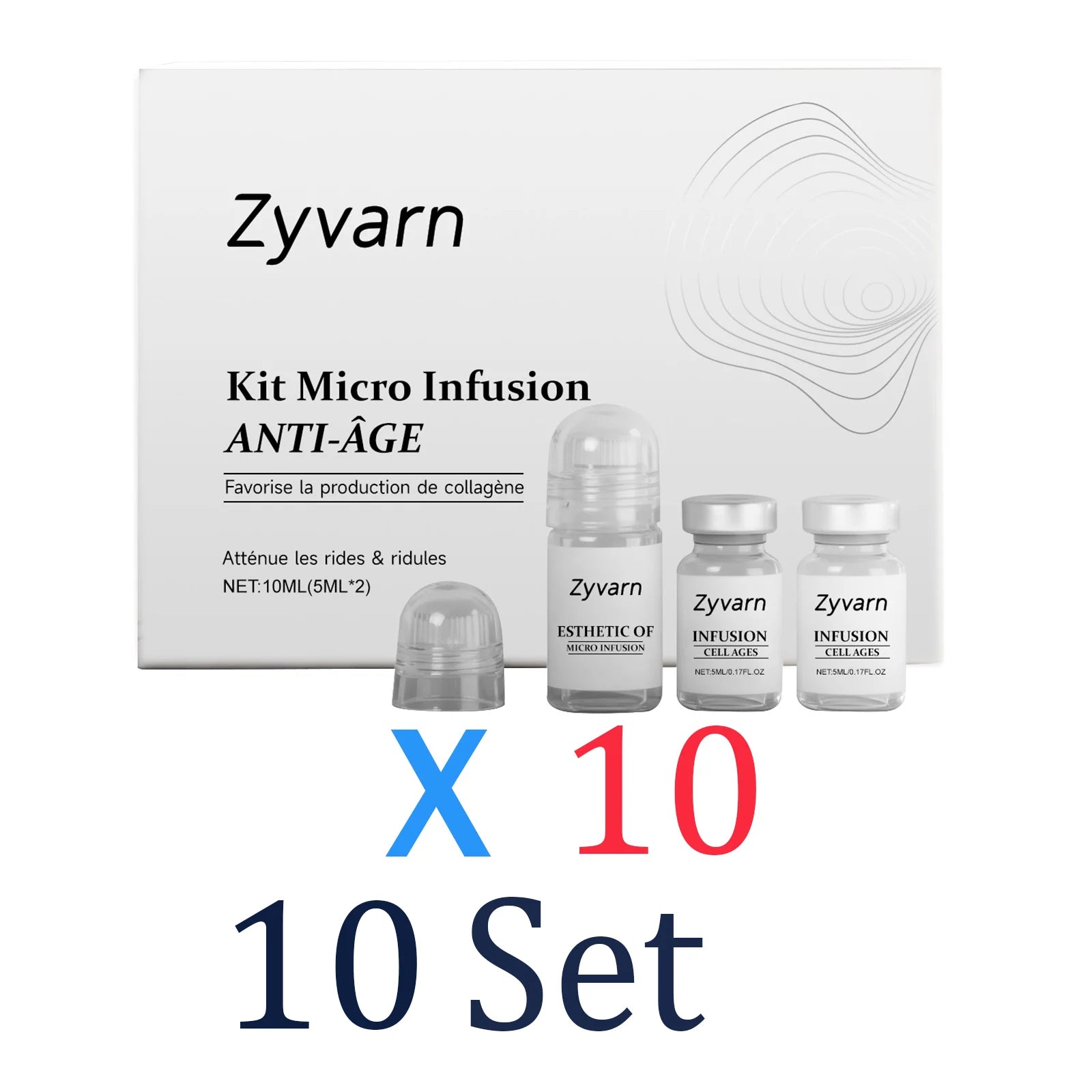 0.25mm Microneedle Collagen Serum Skincare Set
