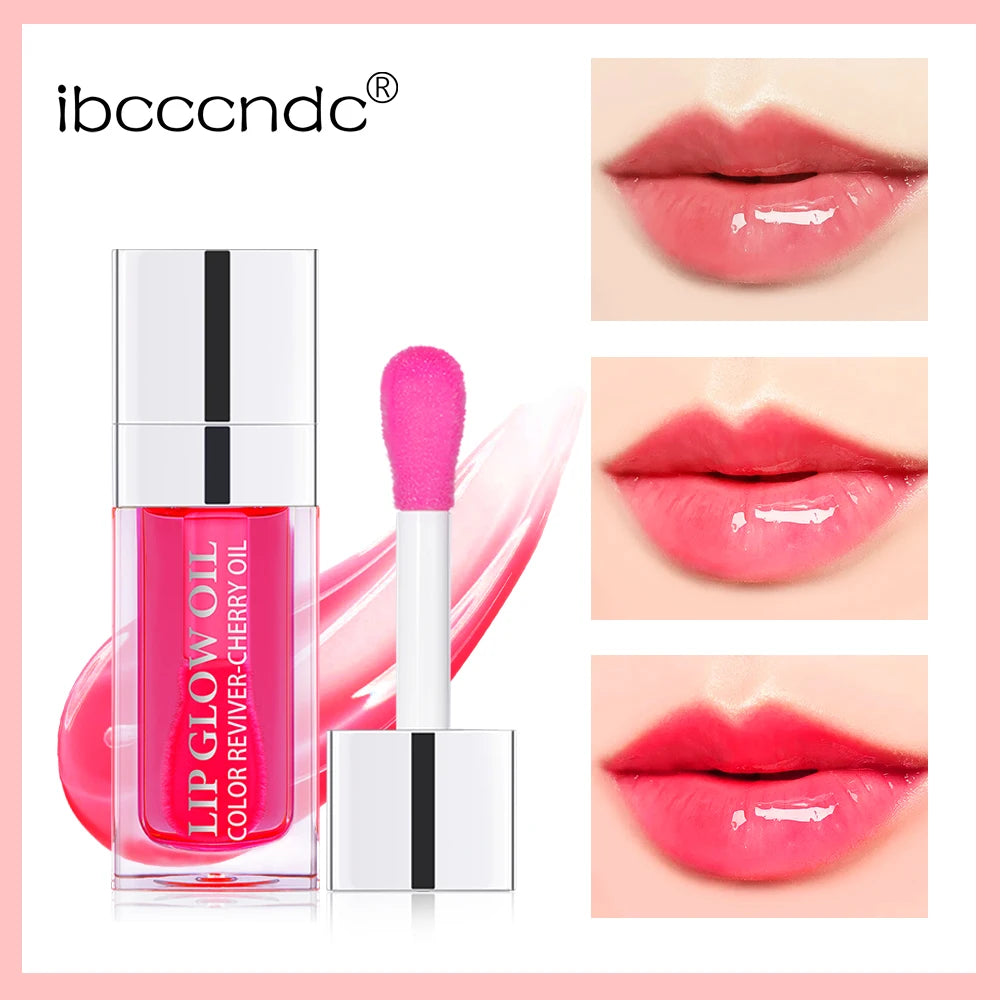 Cherry Seed Oil Lip Glow Oil – Tinted Hydrating Lip Treatment