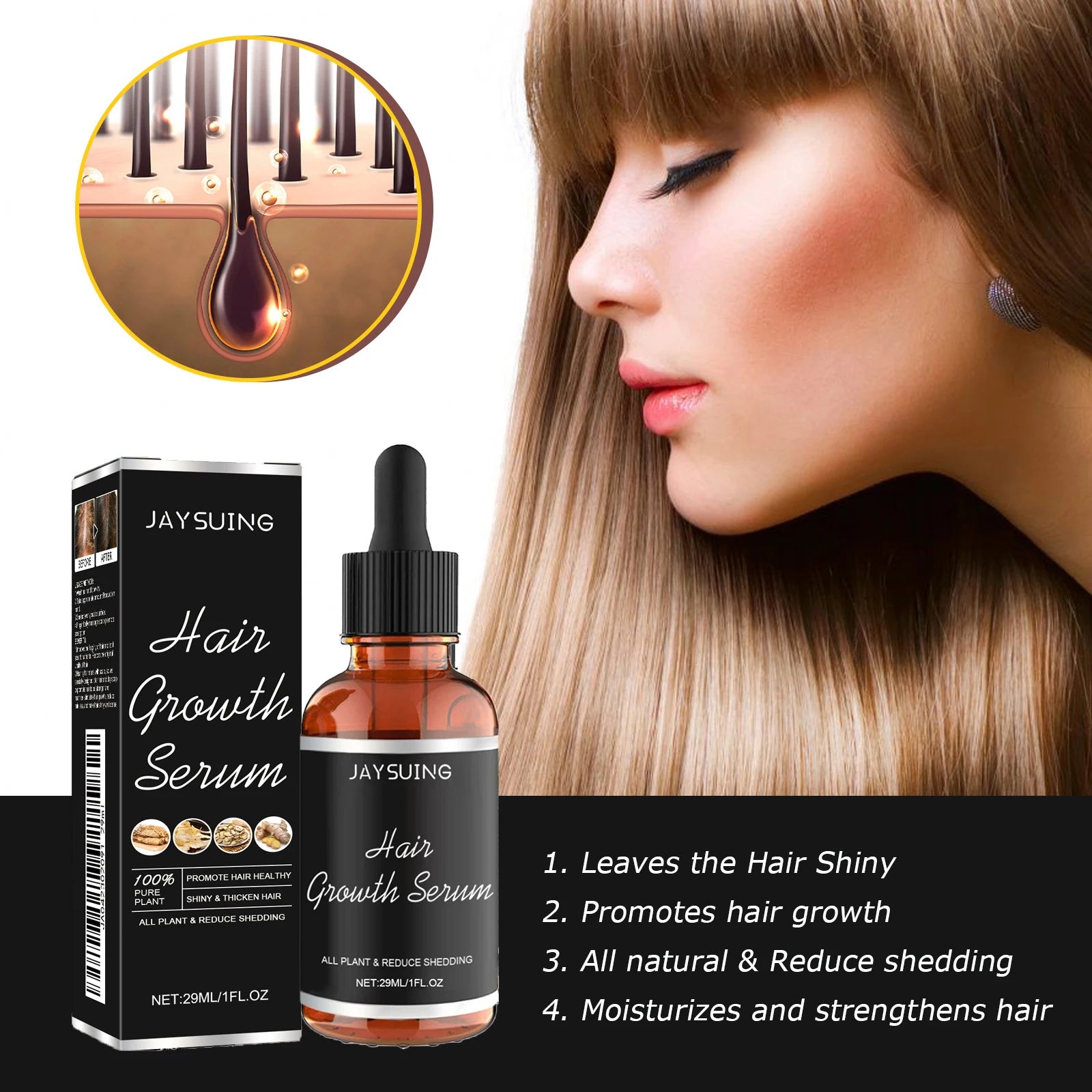 Scalp Nourishment & Hair Growth Strengthening Serum