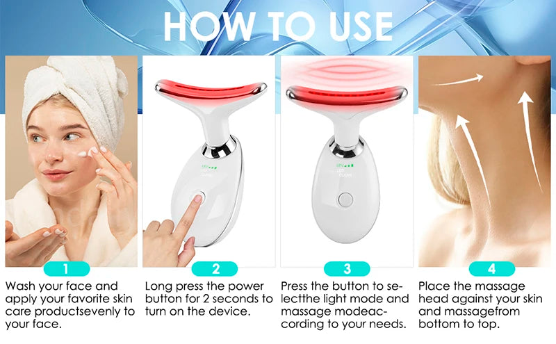7-in-1 LED Facial Lifting & Tightening Massager
