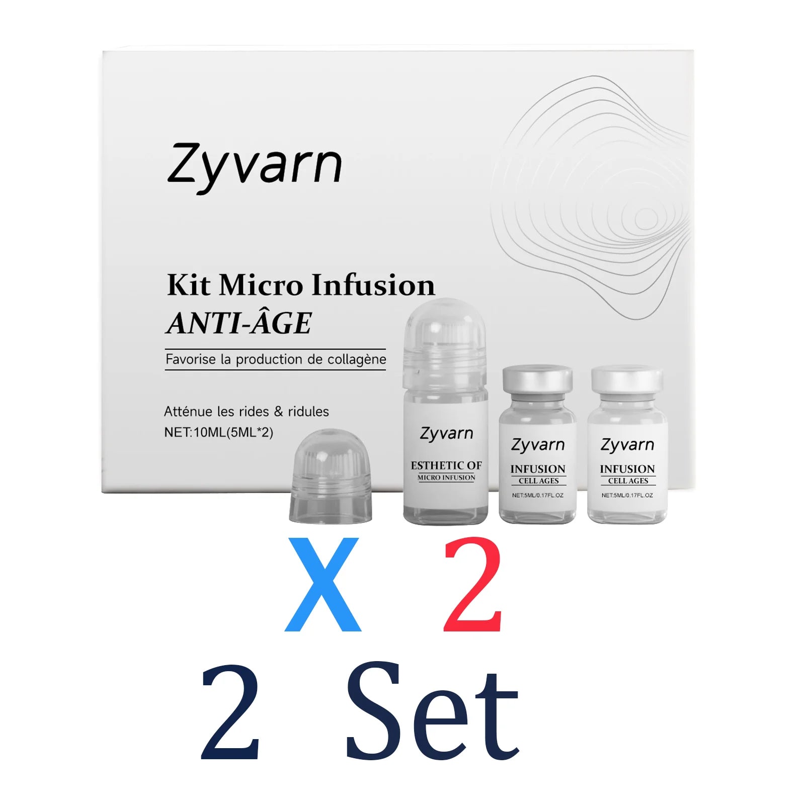0.25mm Microneedle Collagen Serum Skincare Set