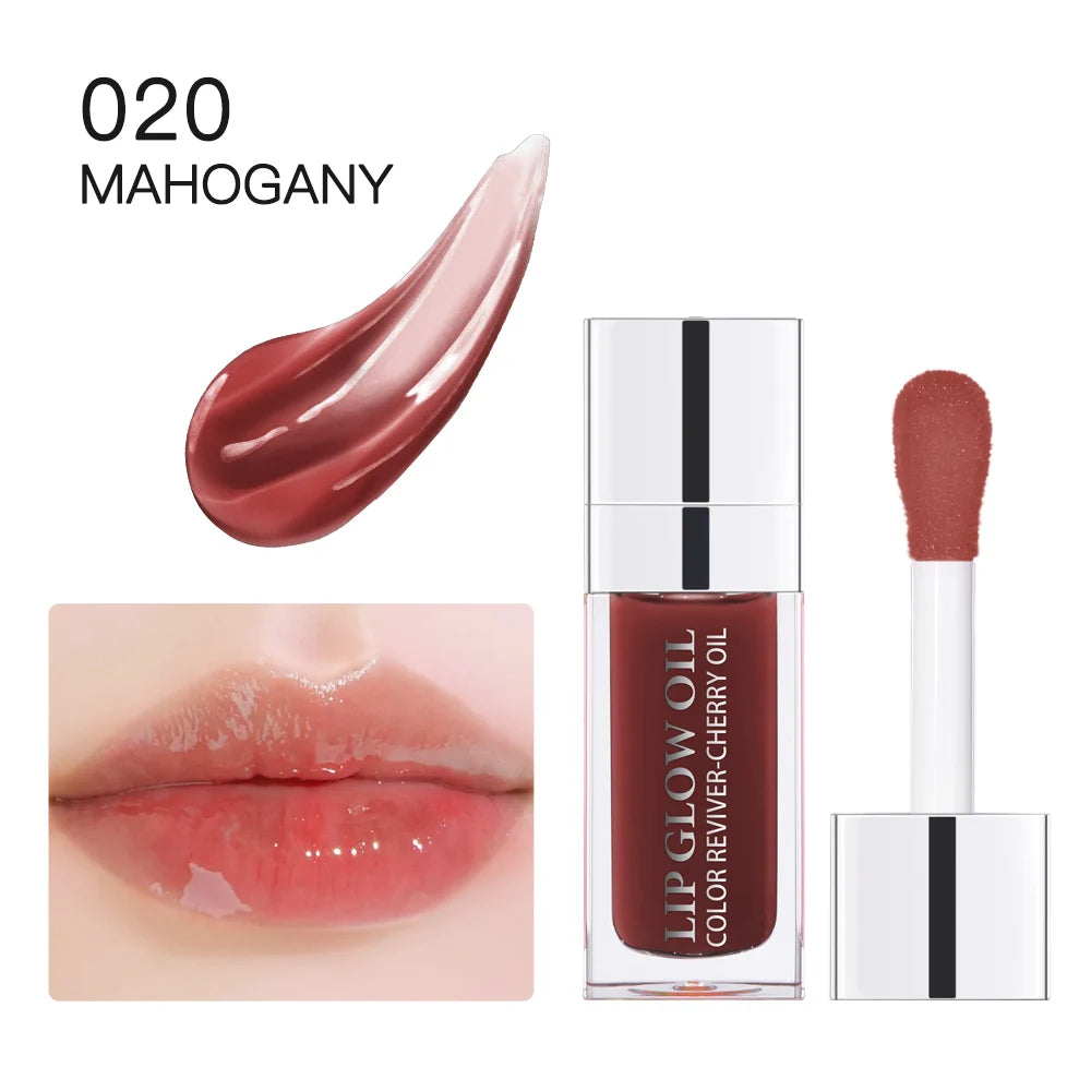 Cherry Seed Oil Lip Glow Oil – Tinted Hydrating Lip Treatment