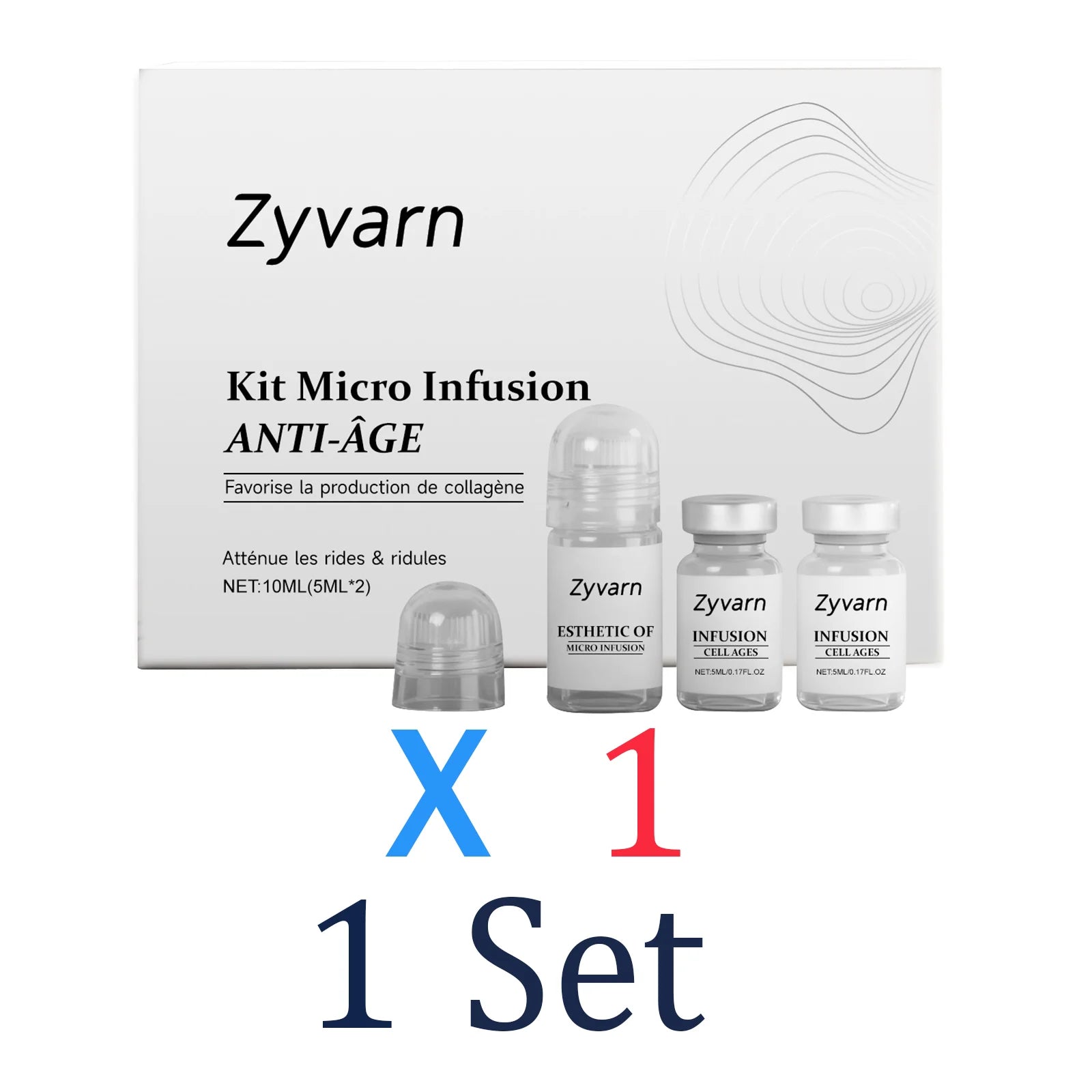 0.25mm Microneedle Collagen Serum Skincare Set