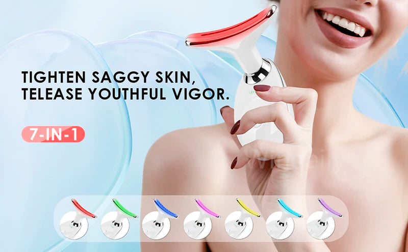 7-in-1 LED Facial Lifting & Tightening Massager