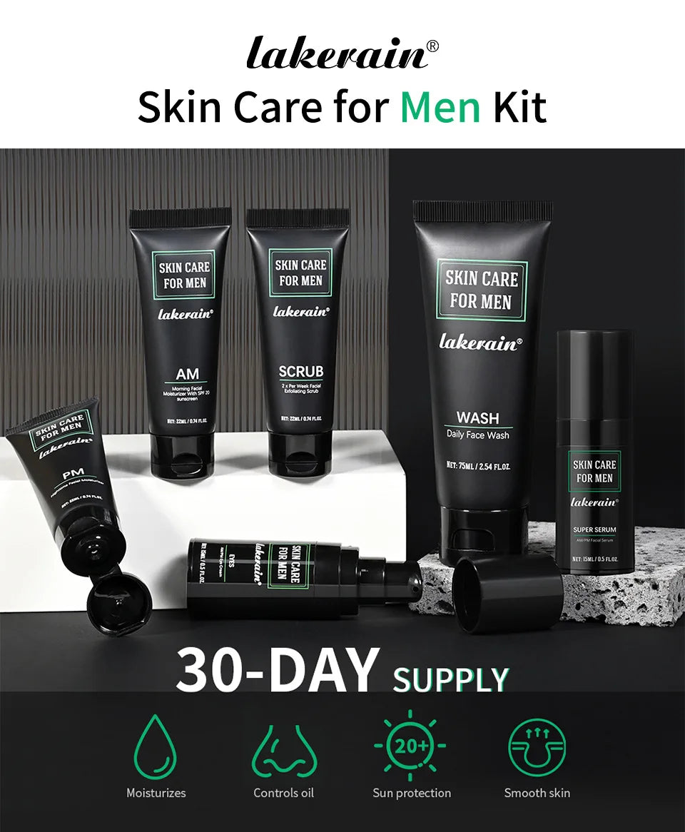 Men's 3-in-1 Daily Face Care Skin Care Kit