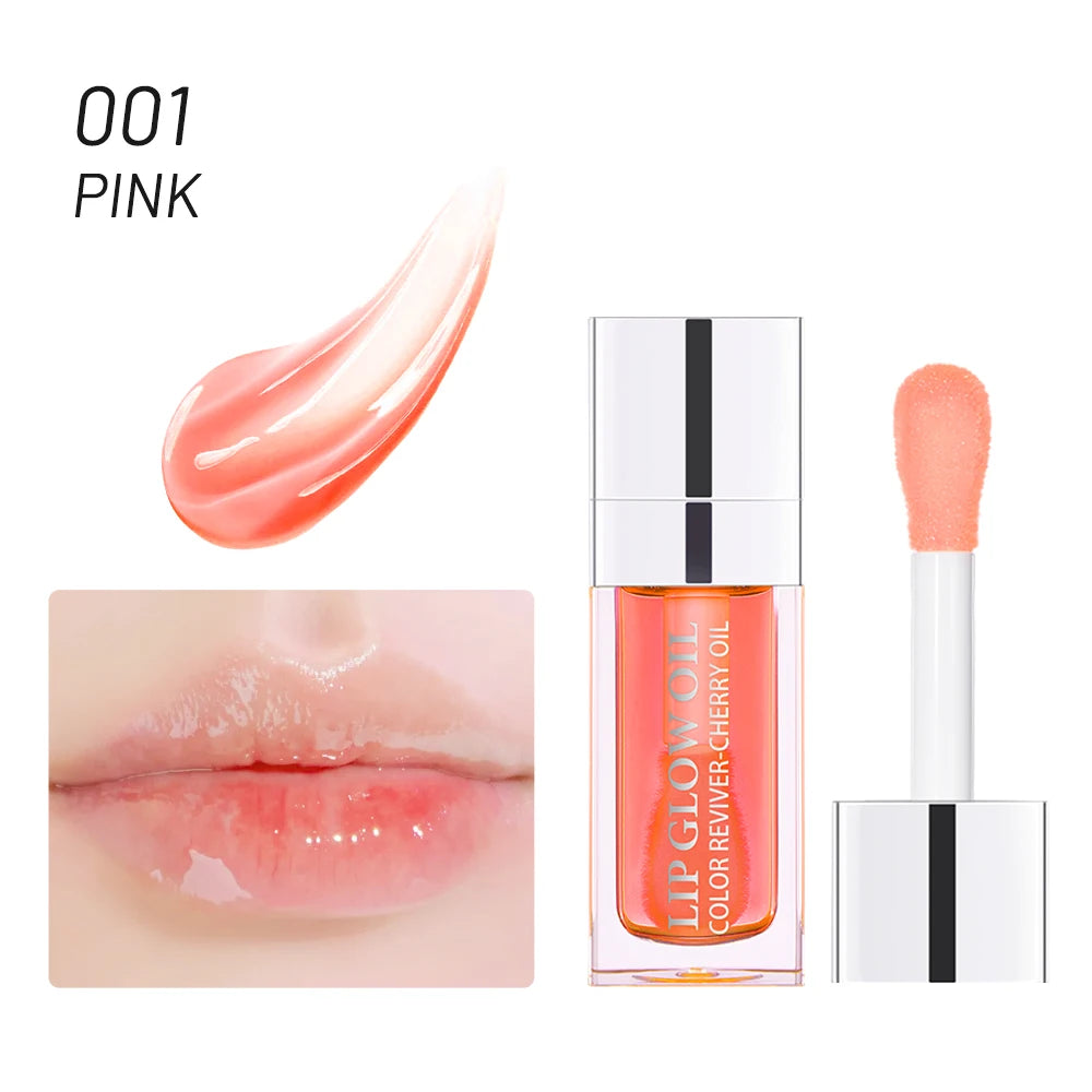 Cherry Seed Oil Lip Glow Oil – Tinted Hydrating Lip Treatment