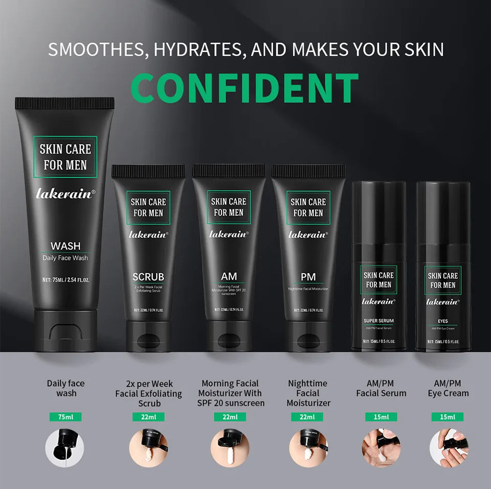 Men's 3-in-1 Daily Face Care Skin Care Kit