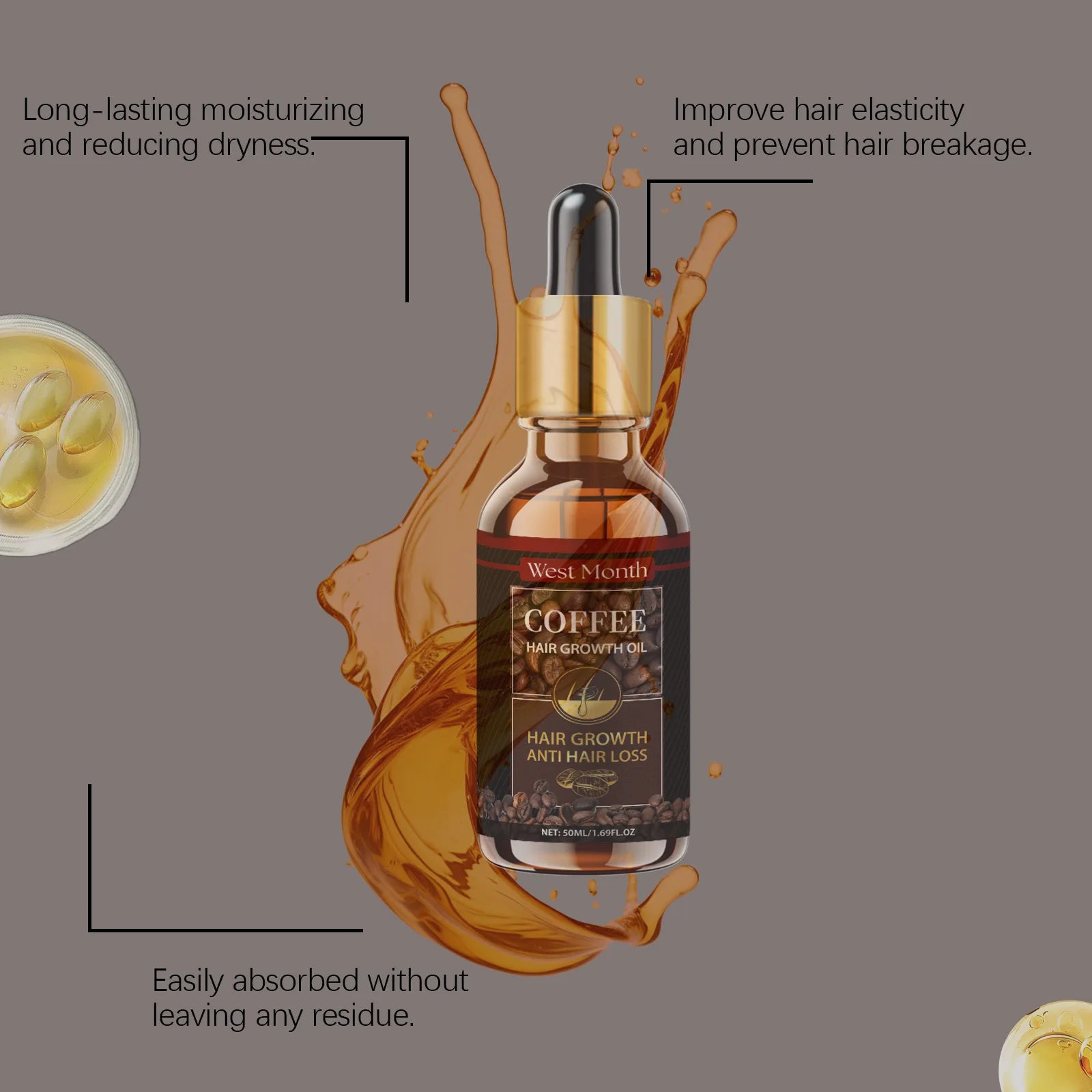 Moisturizing & Repairing Hair Care Essential Oil – 50ml
