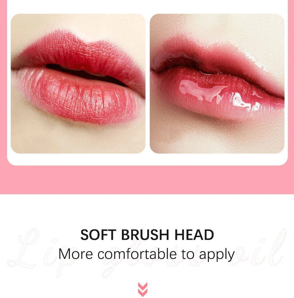 Cherry Seed Oil Lip Glow Oil – Tinted Hydrating Lip Treatment