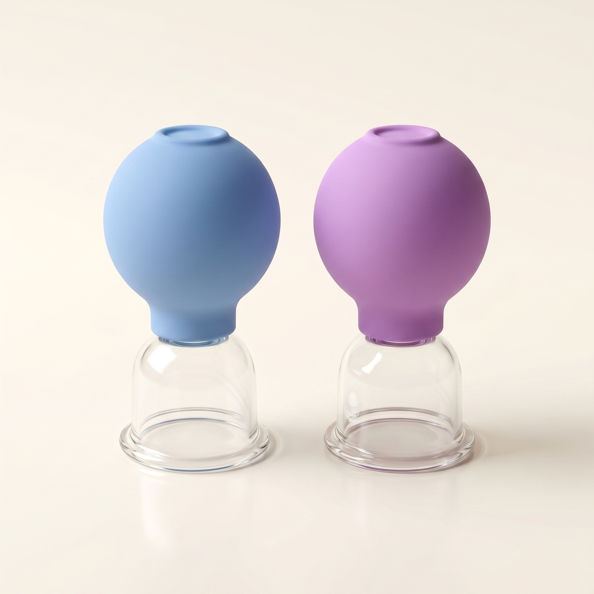 Velé Facial Lifting Massage Cupping Set in Blue and Purple