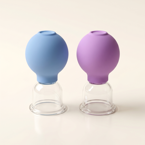 Velé Facial Lifting Massage Cupping Set in Blue and Purple