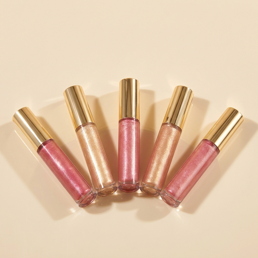 Velé Plump & Sparkling Moisturizing Lip Gloss set of 5 shimmer shades