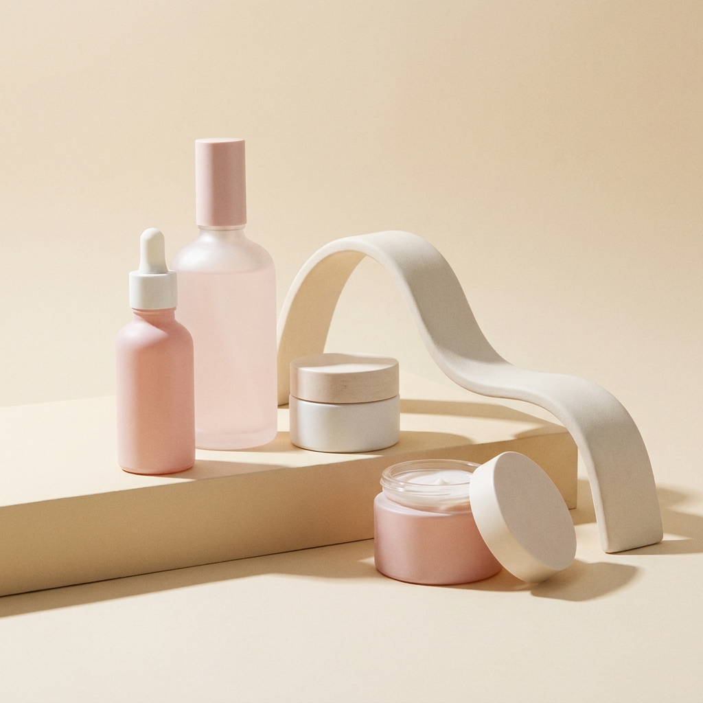 Velé hydrating skincare set styled