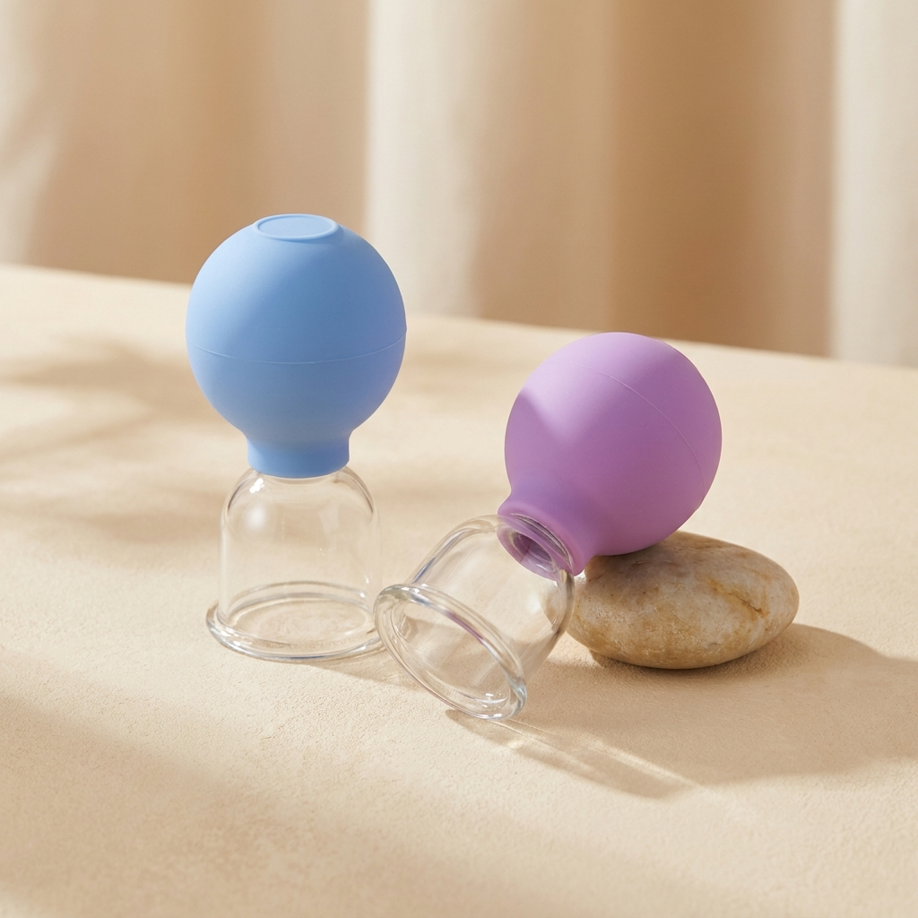 Velé facial lifting massage cupping set styled