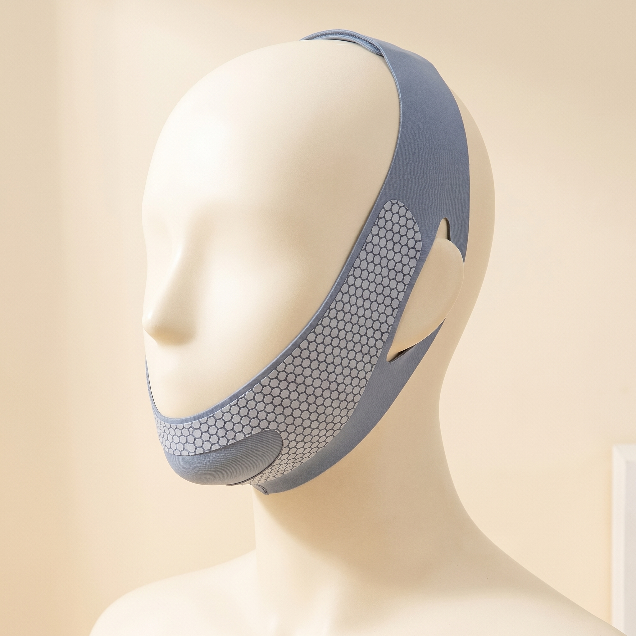 Velé V-Line facial slimming bandage side profile, blue