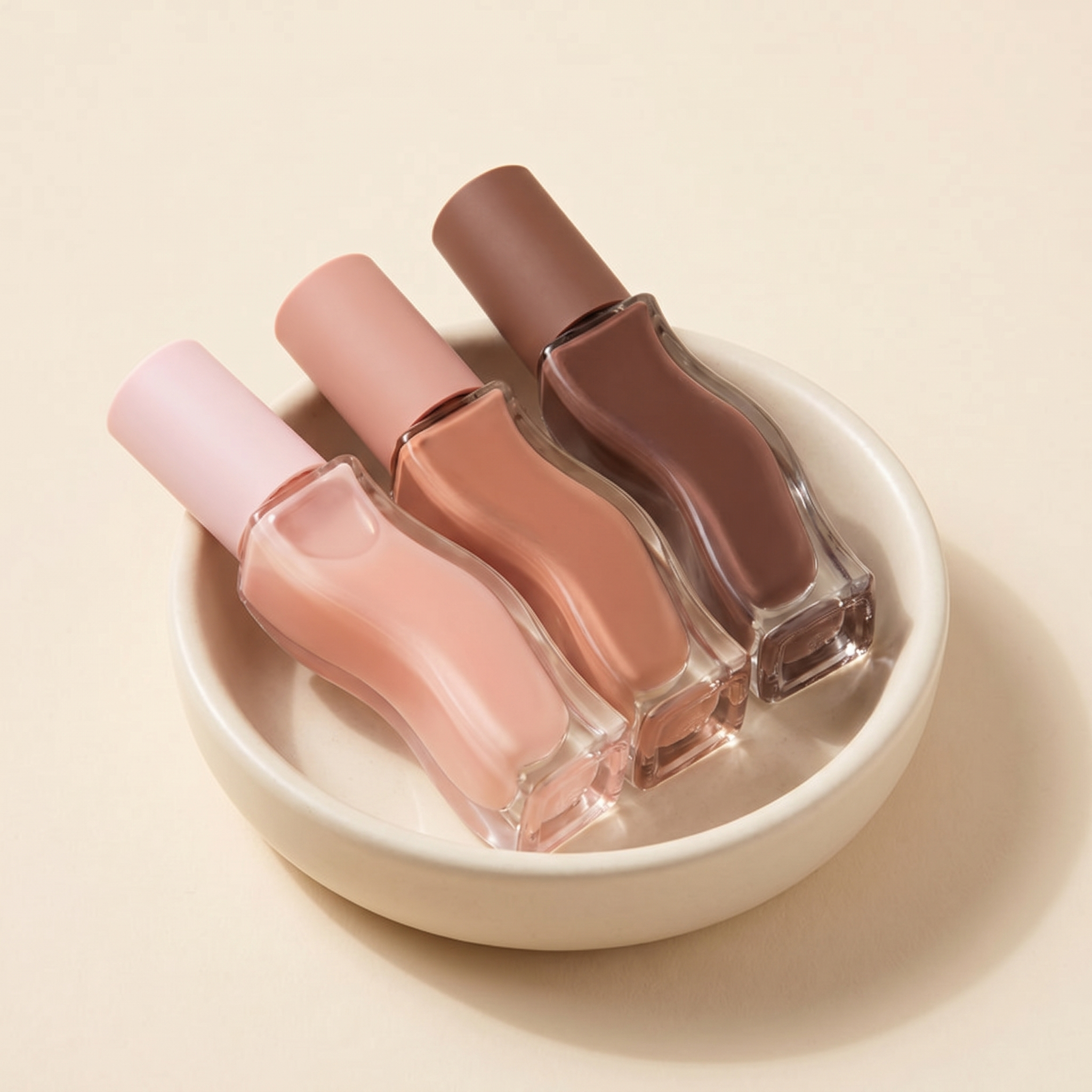 Velé plumping lip oil gloss in a dish
