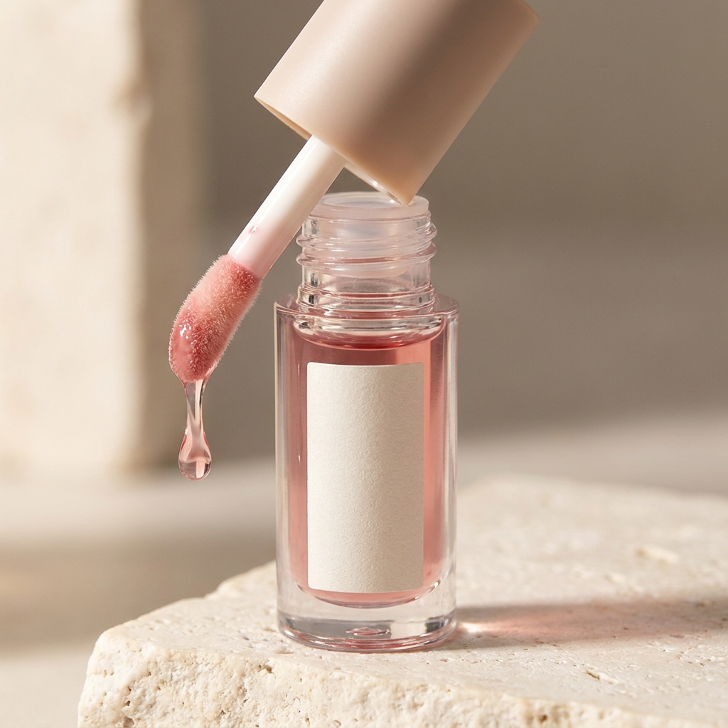 Velé Plumping Lip Oil Gloss single bottle with glossy doe-foot applicator